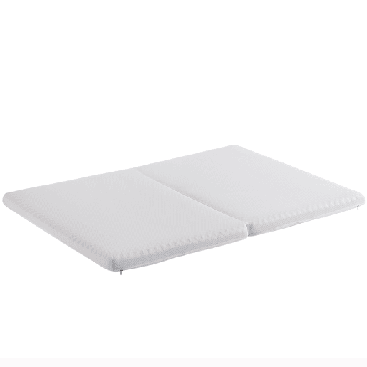 Colchão dobrável 140x200 cm e 140x100 cm - ergonómico, respirável, duradouro, espuma H3, certificado Öko-Tex - Branco