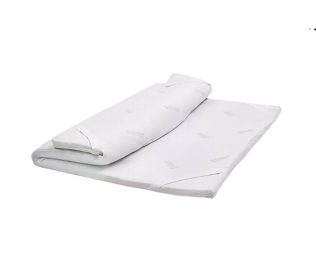 Topper matrimonial desenfundable de memory foam