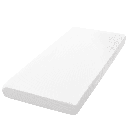 Colchão 90x200cm - ergonómico, respirável, certificado Öko-Tex, com partículas antiderrapantes e alças - Branco