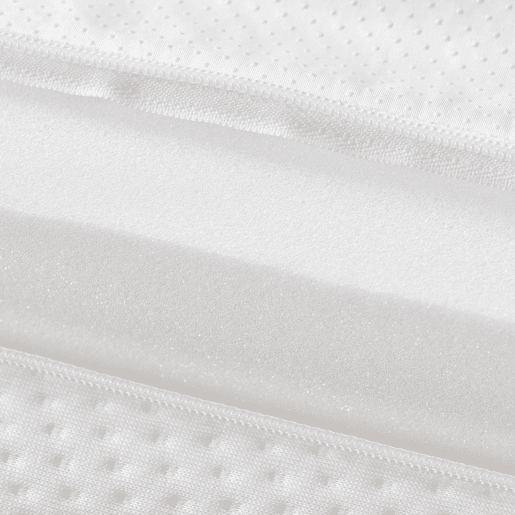 Colchão 90x200cm - ergonómico, respirável, certificado Öko-Tex, com partículas antiderrapantes e alças - Branco