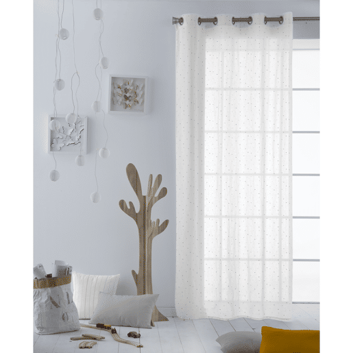 CORTINA COM ILHOS FAZENDO O ÍNDIO 140x260 CM