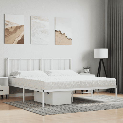vidaXL Colchão de espuma 200x200 cm dureza H2 H3 branco