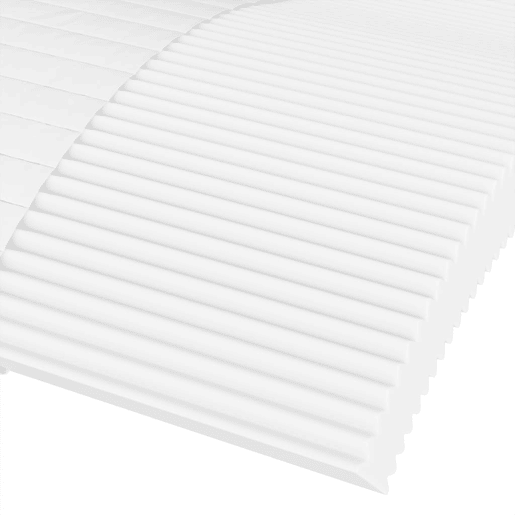 vidaXL Colchão de espuma 200x200 cm dureza H2 H3 branco