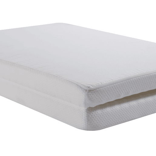 Colchão dobrável 140x200 cm e 140x100 cm - ergonómico, respirável, duradouro, espuma H3, certificado Öko-Tex - Branco