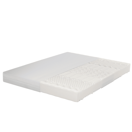 Colchão de espuma fria 180x200 - 7 zonas, altura 20 cm, H3H2, ergonómico com alças e capa lavável, fibra climática, com fecho completo