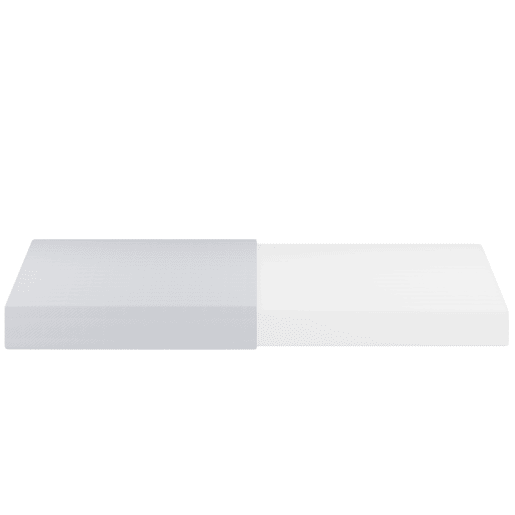 Colchão 90x200cm - ergonómico, respirável, certificado Öko-Tex, com partículas antiderrapantes e alças - Branco