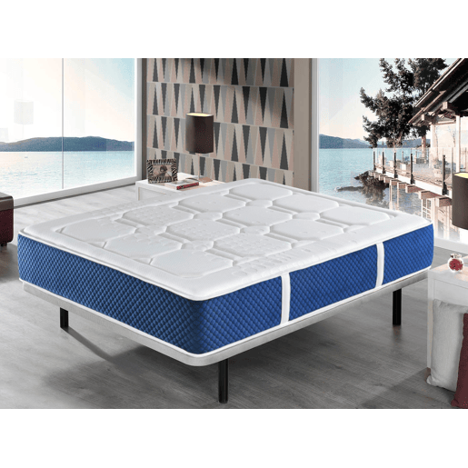 Colchão viscoelástico IVORY 150x190 cm - altura 30 cm. Fabricado na Europa