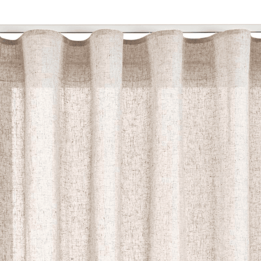 Cortinado com ilhós bege cortinas bege tanslúcido 280 x 300
