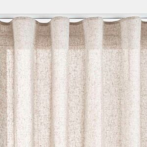 Cortinado com ilhós bege cortinas bege tanslúcido 280 x 300