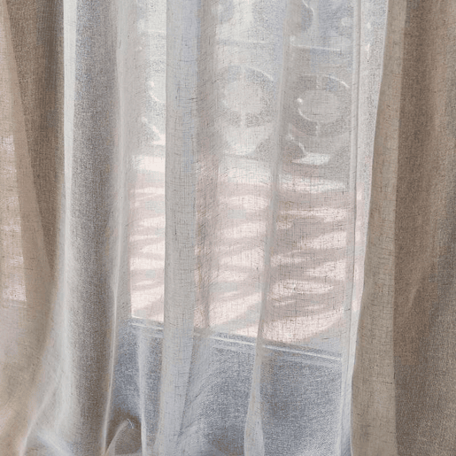 Cortinado com ilhós bege cortinas bege tanslúcido 280 x 300