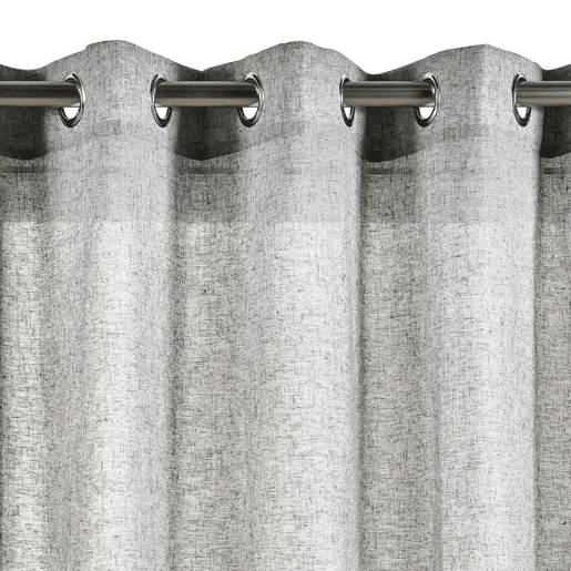 Cortinado com ilhós cinzentos para sala de estar cortinas tanslúcido 280 x 300