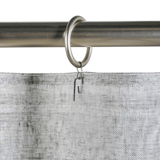 Cortinado com ilhós cinzentos para sala de estar cortinas tanslúcido 280 x 300