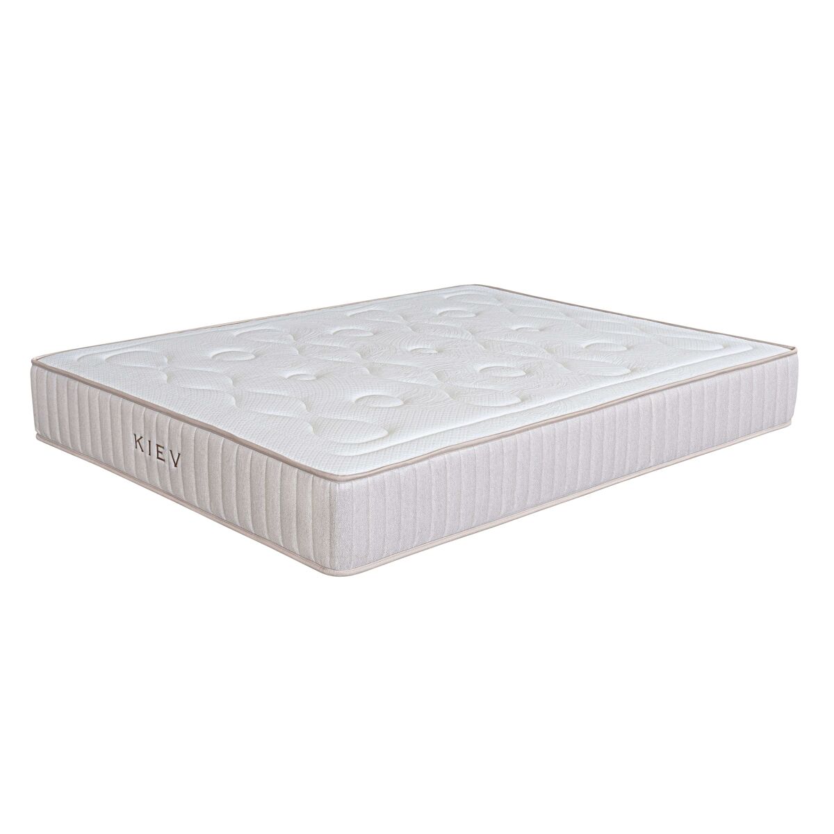 Colchón kiev muelles ensacados con zonas de firmeza 2.0, dúo reversible, viscoelástica carbono hybrid y gel dualterm, 27 cm de altura