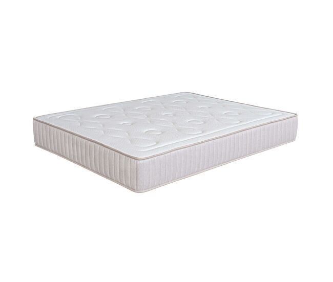 Colchón nuvio muelles ensacados con zonas de firmeza 2.0, dúo reversible, viscoelástica carbono hybrid y gel dualterm, 27 cm de altura