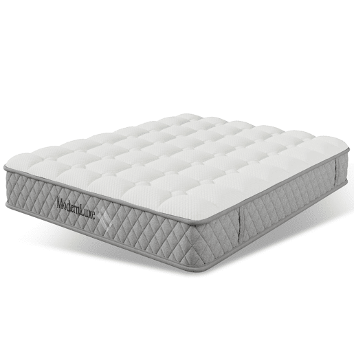 Colchão ortopédico 180x200 cm - 7 zonas, H3, 20 cm, com alças, embalagem a vácuo - Branco