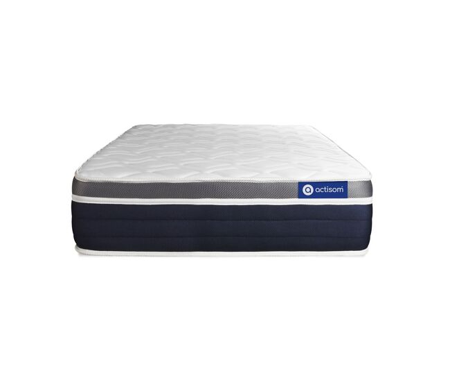Colchón actiflex confort 150x195cm, grosor: 26cm, muelles ensacados y espuma viscoelástica, moderadamente firme, 3 zonas de confort, fabricado en portugal