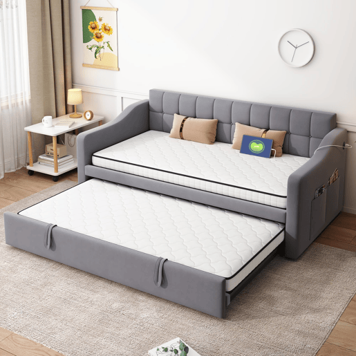 Colchão de molas 90x190 cm - H3 firmeza, ergonómico, 10 cm de espessura, enrolado - Branco