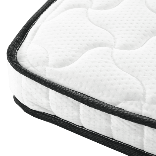 Colchão de molas 90x190 cm - H3 firmeza, ergonómico, 10 cm de espessura, enrolado - Branco