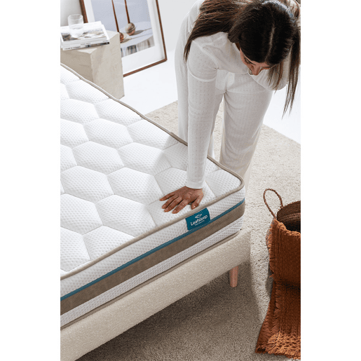 Leafsleep Colchão Nature Cloud Visco u2014 190 x 135 cm, Altura 23 cm, Viscoelástico e Tecido Tencel™.
