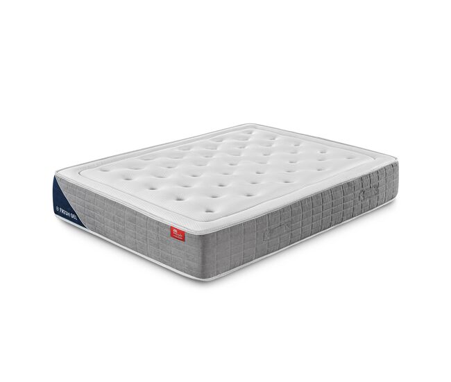 Colchón fresh gel premium, espuma y viscoelástica gel, 180 x 135 cm, altura 28 cm.