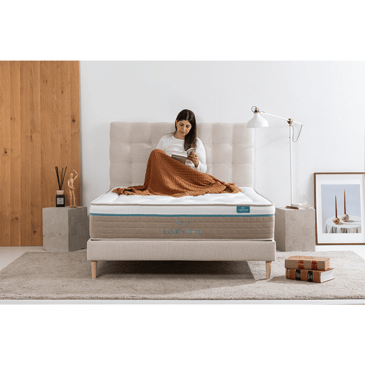 Colchão Leafsleep Nature Prime Viscogel 200 x 80 x 30 cm, gel viscoelástico e tecido Tencel.