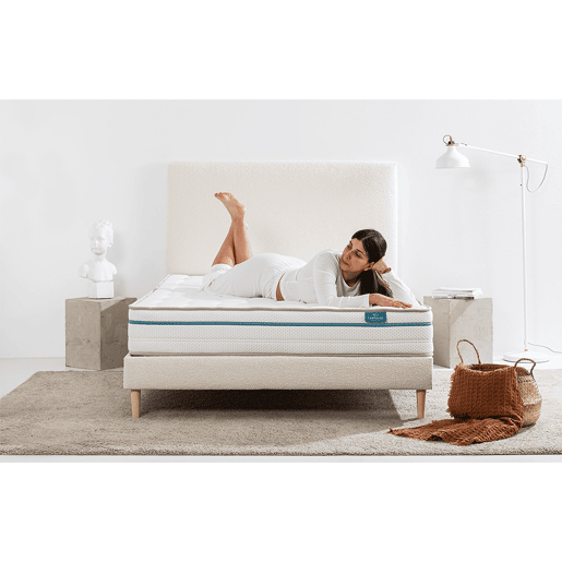 Colchão Leafsleep Nature Cloud One 190 x 135 cm u2014 Firmeza alta, núcleo em espuma e tecido Tencel.