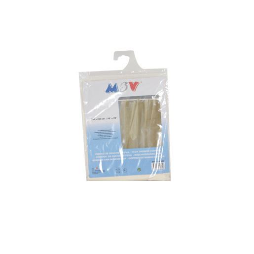 Cortina de chuveiro PVA MSV em bege 180 x 200 cm