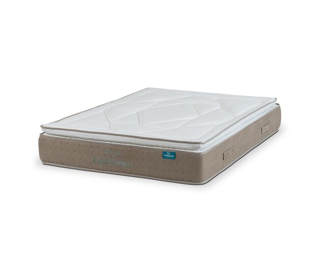 Leafsleep nature spring topper 200 x 135 cm, altura 28 cm — muelles ensacados y viscoelástica con tejido tencel.
