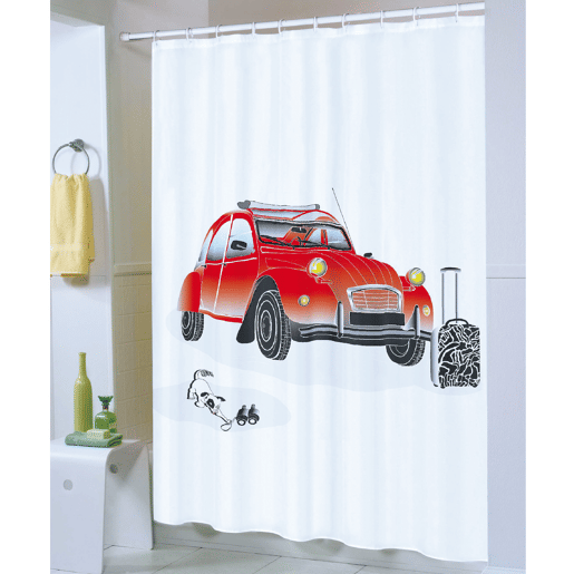 Curtain de banho de poliéster180x200 guarda -chuvas 2CV