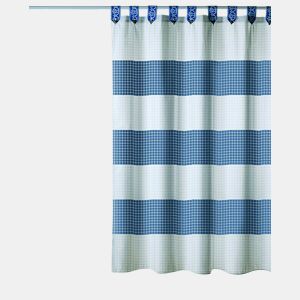 Cortina de banho 180x200 Quadro Azul
