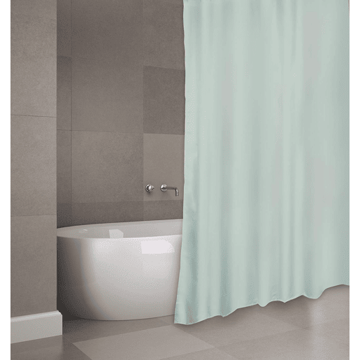 Cortina de poliéster de Bano 180x200 cm prem.uni verde 622c