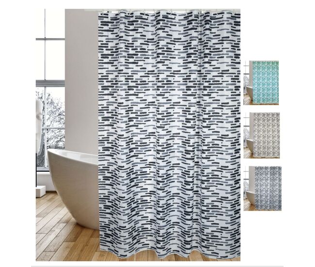 Cortina de bano poliester 180x200cm loft
