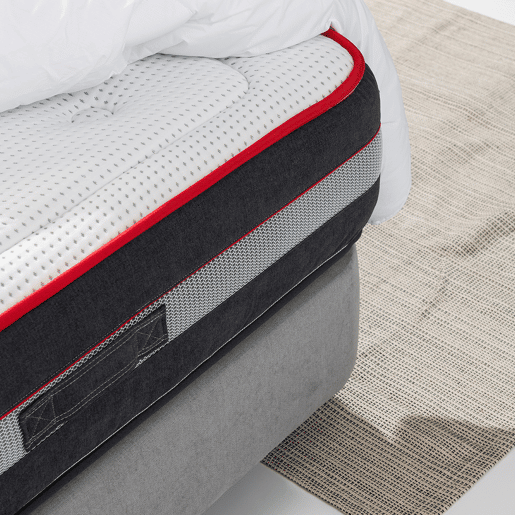 Colchão Luxury Gel Premium 200 x 190 cm, 27 cm de altura, molas ensacadas e viscoelástico Gel Fresh.