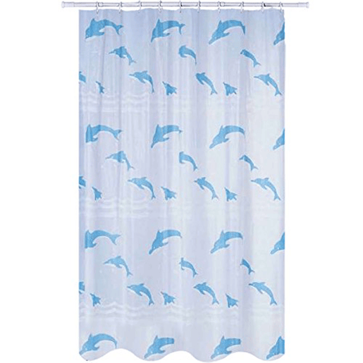PVA 180x200 Dolphins Polyester Bath Curtain PVA 180x200 Dolphins Polyester Bath Curtain