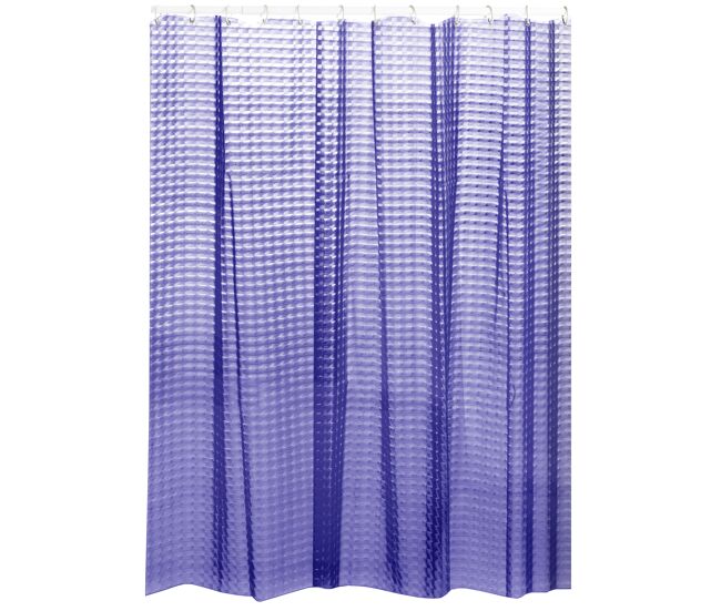 Cortina de baño 180 x 200 cm eva premium 3d violet