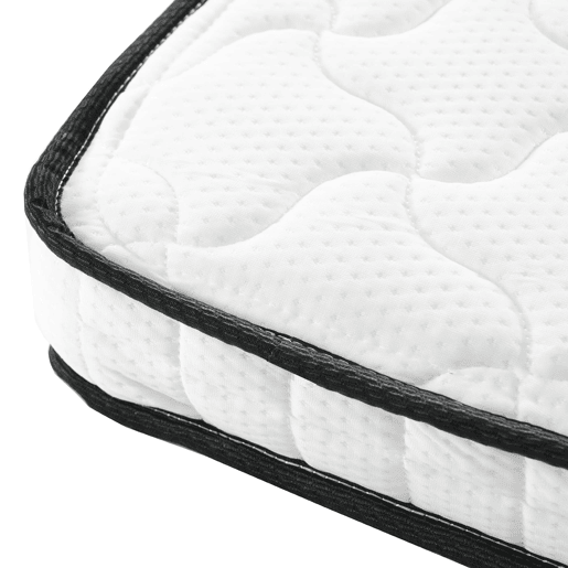 Colchão de molas 90x190 cm - H3 firmeza, ergonómico, 10 cm de espessura, enrolado - Branco