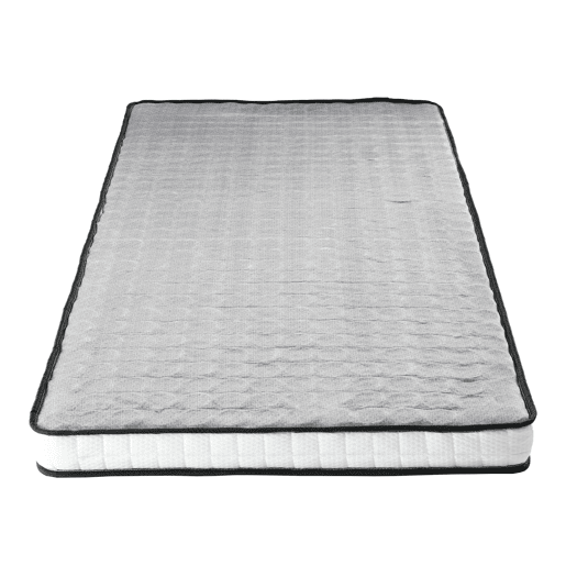 Colchão de molas 90x200 cm - H3 firme, 12 cm de espessura, ergonómico e enrolado - branco