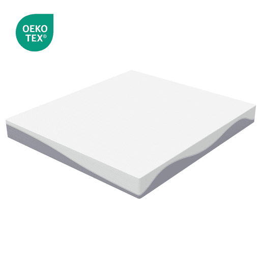 Colchão de espuma 180x200 cm - conforto médio, 20 cm, Oeko-TEX, reversível, capa removível - cinzabranco