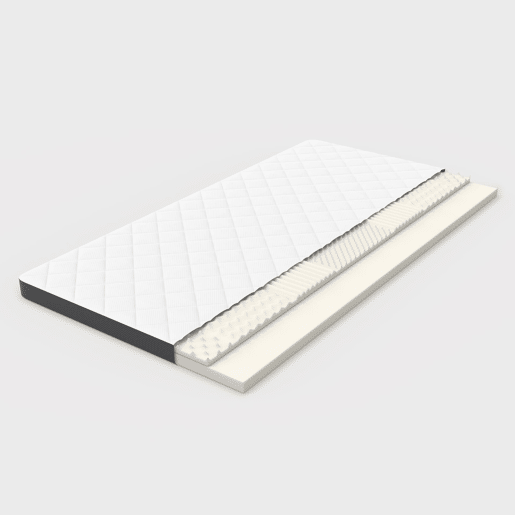 Colchão de molas H3 140x200 - firmeza média, espuma de 7 zonas, apoio lombar - branco
