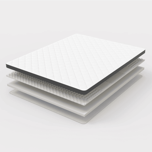 Colchão de molas H3 140x200 - firmeza média, espuma de 7 zonas, apoio lombar - branco
