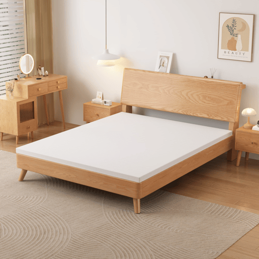 Colchão de molas 160x200 cm - Conforto H3, médio, lavável, espuma laranja - Branco