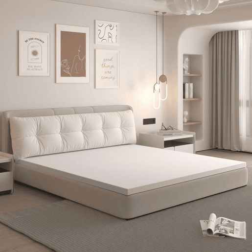 Colchão de molas 160x200 cm - Conforto H3, médio, lavável, espuma laranja - Branco