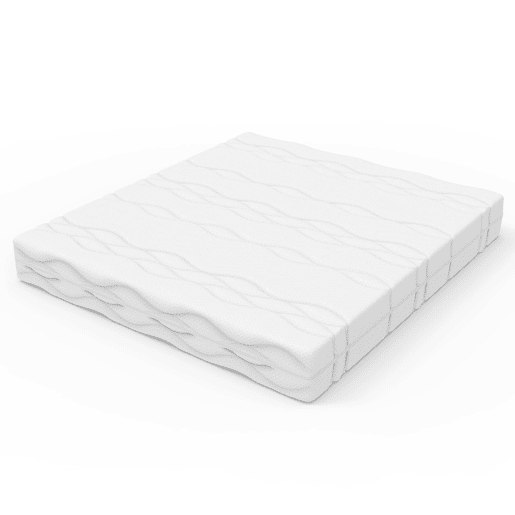 Colchão de molas 120x200 cm - Molas ensacadas, 7 zonas ergonómicas, H3, certificado Öko-Tex - Branco