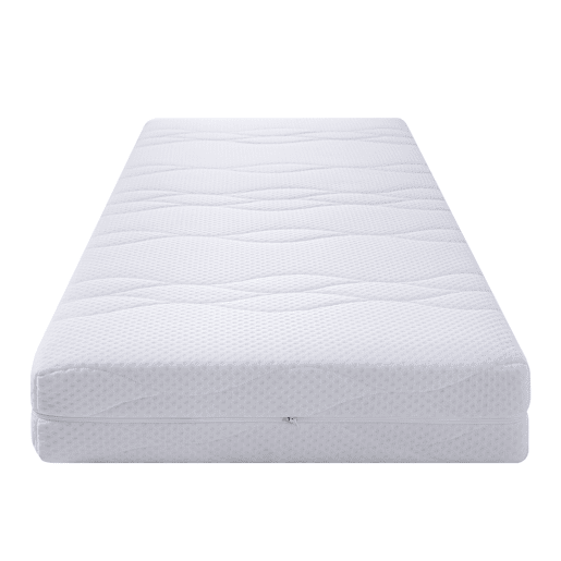 Colchão de molas 120x200 cm - Molas ensacadas, 7 zonas ergonómicas, H3, certificado Öko-Tex - Branco