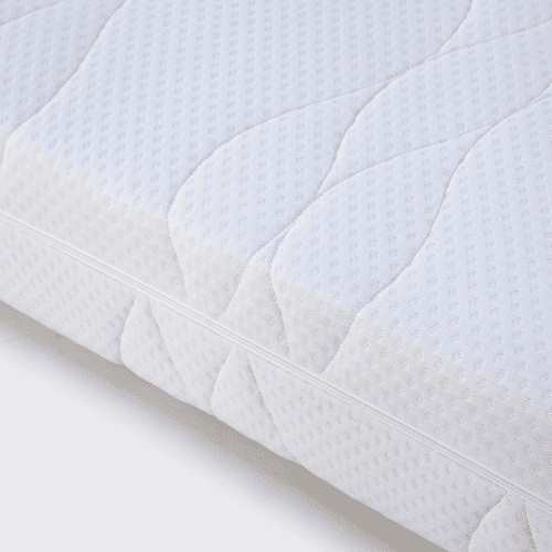 Colchão de molas 120x200 cm - Molas ensacadas, 7 zonas ergonómicas, H3, certificado Öko-Tex - Branco