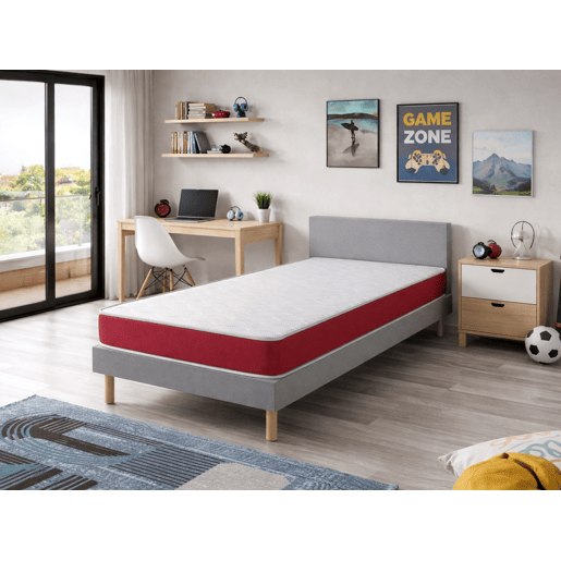 Lote de 2 Colchões de Espuma 90x140 cm DOGO SONHO Altura 14 Respirável e adaptável