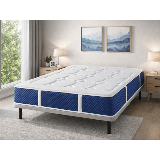 Colchão de espuma SONHO ZION LATEX 140x200 cm u2013 Altura 30 cm com 2 cm de látex de cada lado Altura 30 Respirável e adaptável