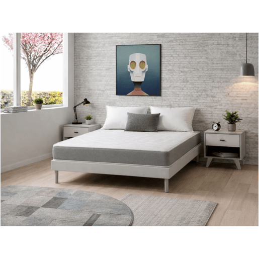Pack Colchão de Espuma 80x190 cm SHIRA SONHO com Capa Protetora e Almofada Altura 14 Respirável e adaptável