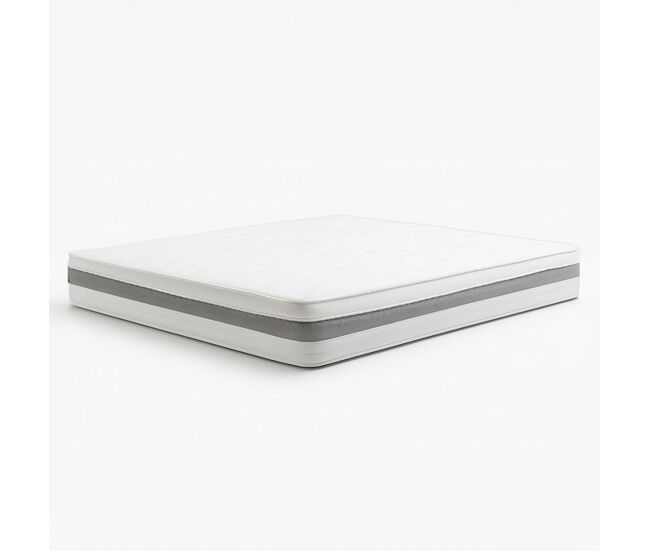 The white stone colchón 135x190 waterfoam termosensible | alta firmeza, transpirable y antialérgico | comodidad estable y soporte ergonómico | práctico empaque al vacío