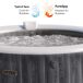 Spa hinchable INTEX Bubble Massage Greywood Deluxe 6 personas Spa hinchable INTEX Bubble Massage Greywood Deluxe 6 personas